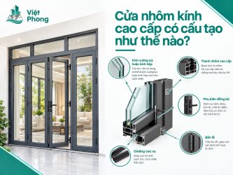 Cửa nhôm kính cao cấp có cấu tạo như thế nào?