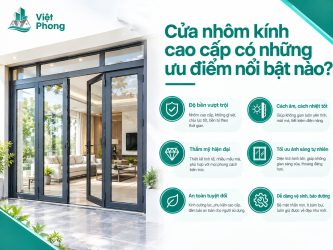 Cửa nhôm kính cao cấp có những ưu điểm nổi bật nào?