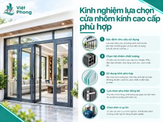 Kinh nghiệm lựa chọn cửa nhôm kính cao cấp phù hợp