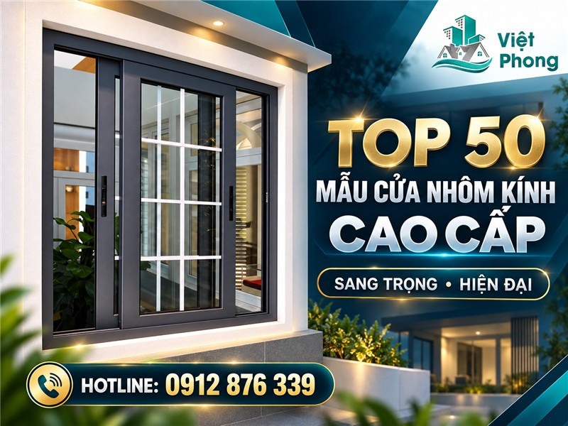 Top 50 mẫu cửa nhôm kính cao cấp sang trọng, hiện đại